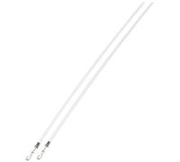 GARDINIA Draw Rod For Curtains And Drapes, Includes Metal Hooks, 2-Pack, Length 100 cm, Plastic, Transparent