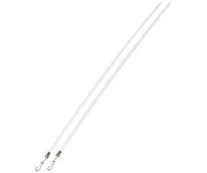 Gardinia Draw Rod For Curtains And Drapes, Includes Metal Hooks, 2-Pack, Length 100 cm, Plastic, Transparent, 251
