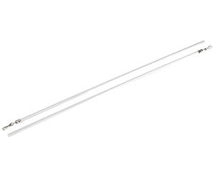 Gardinia Draw Rod For Curtains And Drapes, Includes Metal Hooks, 2-Pack, Length 75 cm, Plastic, Transparent, 250