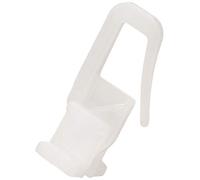 Gardinia Duo X-Gliders for Curtain Rails and Curtain Rods with Inner Rail, for 4 mm and 6 mm Running Channel, Rotating Head, Sturdy, Pack of 25, Plastic, White