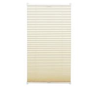 Gardinia EASYFIX Pleated Blind with 2 Operating Rails Ivory 75 x 130, Fabric 100% Polyester