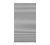 Gardinia EASYFIX Pleated Blind with 2 Operating Rails Slate 55 x 130, Fabric 100% Polyester