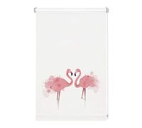 Gardinia Easyfix Roller Blind, Daylight Flamingo Print, 60 x 150 cm, Polyester, Nickel