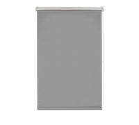 Gardinia Easyfix Roller Blind with Thermal Backing for Clamping or Gluing, Highest Light Reflection, Energy Saving, Opaque, All Mounting Parts Included, Grey, 45 x 150 cm (W x H), Polyester
