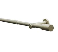 GARDINIA Elba Complete Curtain Pole Set Including Fixings Length 120-210 cm Metal Champagne