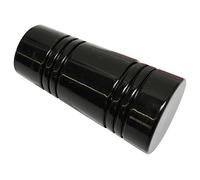 Gardinia End Caps for Curtain Rods, 2 x Finial Apollo, Chicago Series, Metal, Black, 20 mm Diameter