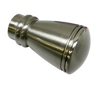 Gardinia Endpin Ø 20 mm, Metal, Stainless Steel Finish, Siro