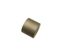 Gardinia End piece, 2 x end cap, metal, cappuccino, for curtain technology, diameter 19 mm, cappuccino
