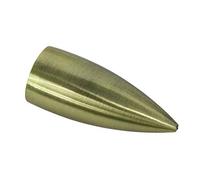 Gardinia Cartridge, 2 x end Piece, Metal, Curtain Technology, Diameter, Brass Antique, Ø 16 mm