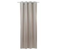 Gardinia Eyelet Curtains Dimout Stripes Beige 135 x 245 cm