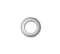 Gardinia Fabric Eyelets Plastic Matte Silver 4.6/2.8 cm