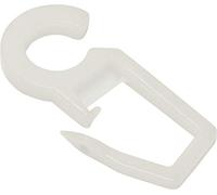 Gardinia Folding Hooks POM Quality Raw White Pack of 10 for Curtain Rods/Tension Rods 28 mm Pack of 10