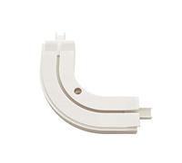 Gardinia GE1 Round Arch for 1-Track Curtain Rail Extensions 90° 13.5/13.5 cm Plastic White