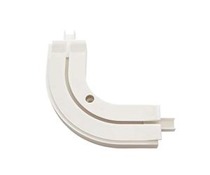 Gardinia GE1 Round Arch for 1-Track Curtain Rail Extensions 90° 13.5/13.5 cm Plastic White