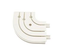 Gardinia GE3 Round Arch with End Piece White 13.5 x 13.5 cm 1 Pair, 13.5/13.5 cm