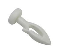 Gardinia Glider With Hook For GE and P2U Curtain Rail Models, Universally Applicable, 30 Pieces, Plastic, White, 108