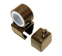 Gardinia Holder with end caps for U-Rails Bronze, 2 Sets, Nicht Zutreffend