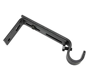 Gardinia Memhi 2, 11521 Extendible Support for Diameter 16 mm Black Matt Single Program 10-14 cm