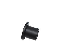 Gardinia Wall bearing for diameter, matt black, pack of 2, Metal, Ø 16 mm