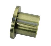 Gardinia Memphis Series Wall Brackets for Curtain Rods with Diameter 16 mm, Includes Fixing Material, Pack of 2, Wall Mounting, Antique Brass