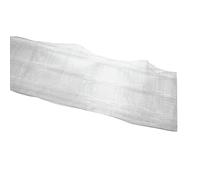 Gardinia Multifunctional Curtain Tape with Concealed Loop Function, Suitable for Hooks and Gliders, Loop Tape, 10 cm Wide, 10 m Long, 100% Polyester, Transparent