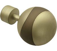 Gardinia Orbit 2 x Metal End Piece Champagne/Cappuccino for Curtain Technology Diameter 19 mm