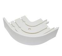 Gardinia P2Ü Round Arches with Bezel for Curtain Track 13.5/13.5 cm White (Pack of 2)