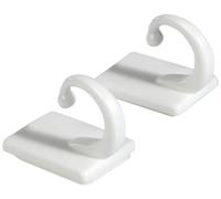 Gardinia Tieback Self-Adhesive 2.5 cm White, Acrylonitrile Butadiene Styrene (ABS)