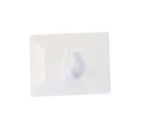 Gardinia Pack of 2 White Plastic Adhesive Hooks for Bamboo Roller Blinds and Decoration