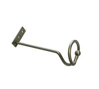 Gardinia Pair of Draping Hooks for Draping Curtains and Curtain Fabrics Includes Fixings Metal Matt Silver