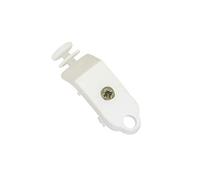 GARDINIA Panel trolley glides, replacement for panel trolleys and panel curtain rails Atlanta, channel width 5.5 mm, plastic, white, 2 pieces