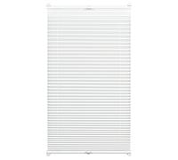 Gardinia Pleated Blind for Clamping, Opaque Folding Blind, Mounting Kit Included, EASYFIX Pleated Blind with Two Operating Rails, White, 80 x 130 cm (WxH)