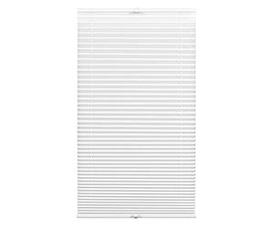 GARDINIA Pleated Concept Daylight Opaque Folding Roller Blind, All Mounting Parts Included, Easyfix Pleated Blind Tensioned with Two Operating Rails, White, 65 x 130 cm (W x H)