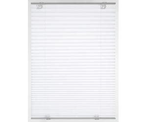Gardinia Plissé Solo with Suction Cups, Opaque Folding Roller Blind, Includes All Assembly Parts, 2 Aluminium Control Rails, White, 80 x 130 cm (B x H), 32921