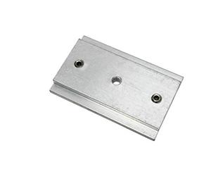 Gardinia Rail Connector for 3-Track and 5-Track Panel Curtain Rails, Metal, Silver, 10010975