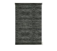 Gardinia Roller Blind, Installation With Clamps Or Adhesive Strip, Daylight Blind, Non-Transparent, All Installation Parts Included, EASYFIX Natural Roller Blind, Black/White, 45 x 150 cm (WxH)