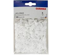 Gardinia Rollers With Hook Clip For GE And P2U Curtain Rod Models, 100 Pack, UV-Resistant, Plastic, White, 913