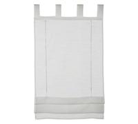 GARDINIA Roman Blind Sheer Voile Tabs White 90cm x 140cm
