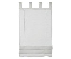 GARDINIA Roman Blind Sheer Voile Tabs White 90cm x 140cm