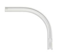 Gardinia Round Arch Right White 12 x 13 cm, Aluminium