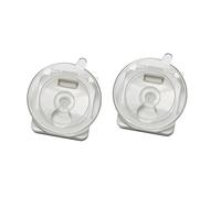 GARDINIA Set of Suction Cups with Clip, Replacement for All Gardinia Pleated Suction Curtains, Plastic, Transparent