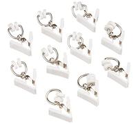 Gardinia T-Rollringe, Metal, White, 15.9 x 8.8 x 0.02 cm, 115