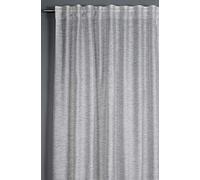 Gardinia Tab-Top Curtain with Hidden Tabs and Curtain Tape, Opaque, Translucent Curtain, Grey, Jacquard Voile, 140 x 245 cm