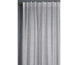 Gardinia Tab-Top Curtain with Hidden Tabs and Curtain Tape, Opaque, Translucent Curtain, Grey, Jacquard Voile, 140 x 245 cm