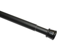 GARDINIA Tension Rod, Metal Rod, Extendable, Mounting without Screws or Drilling, Diameter 23/26 mm, Length 60-100 cm, Matt Black, Steel