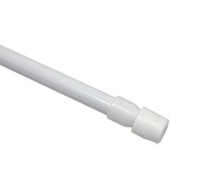 Gardinia Tension Rod, Twist On, Mounting Without Screws Or Drills, Ø 8 mm, Length 90-120 cm, Metal, White, 259