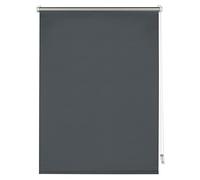 Gardinia Thermal Roller Blind, No Drilling Required, with Thermal Backing, Clamp Mounting, Highest Light Reflection, Energy Saving, Opaque, All Mounting Parts Included, Anthracite, 80 x 150 cm