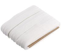 GARDINIA Universal Curtain Heading Tape Ruffle, Length: 10 Meters, Polyester, White