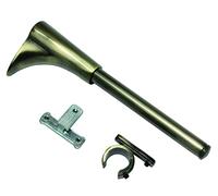 Gardinia Universal Support 1 and 2 Track for Diameter 16 mm Antique Brass 15 cm