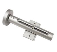 Gardinia Wall Bracket for Panel Curtain Rails and Combination with Curtain Rods with Internal Tracks, Atlanta, Silver